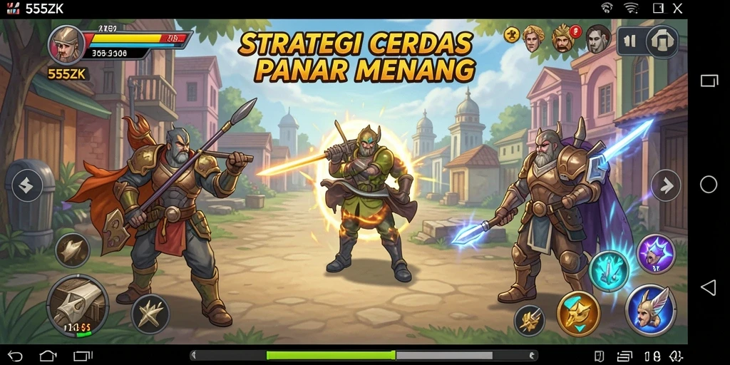 Screenshot gameplay <strong>555ZK</strong> yang penuh strategi dan tantangan.