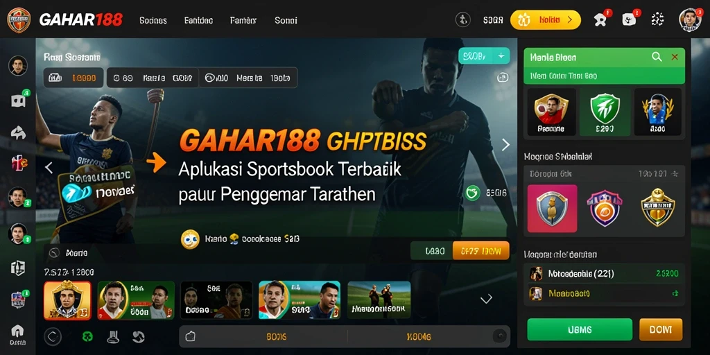 Tampilan screenshot GAHAR188 menampilkan antarmuka taruhan yang menarik.