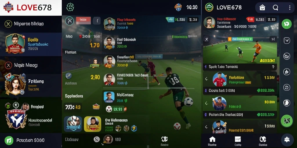 Tampilan screenshot LOVE678 menampilkan antarmuka Sportsbook yang menarik.