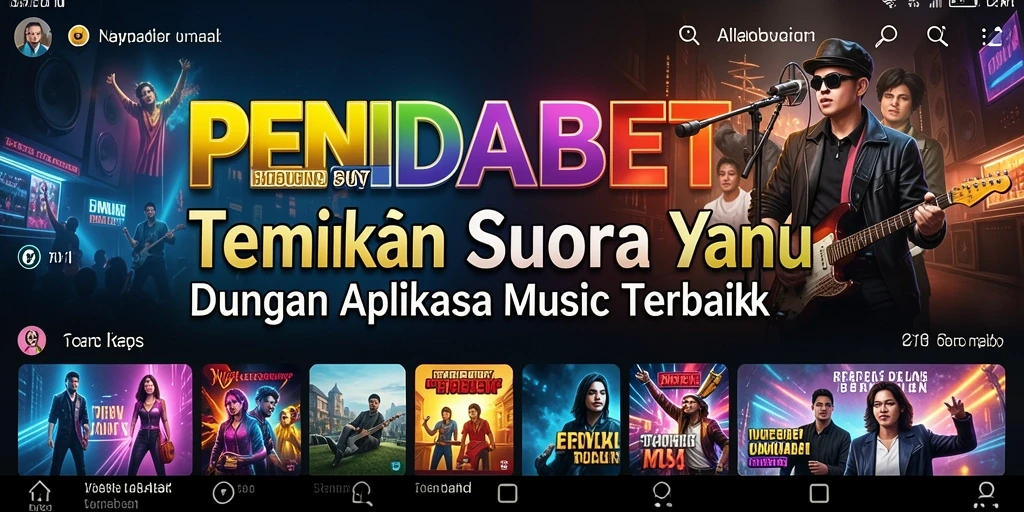 Screenshot permainan PENIDABET menampilkan pengguna yang menikmati pengalaman musik.