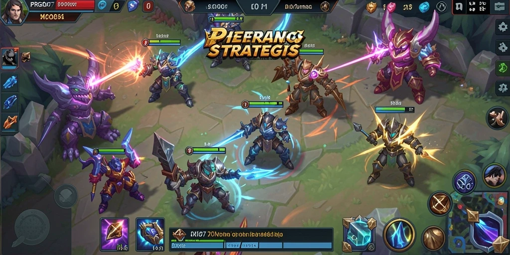 Tampilan gameplay seru di PRG007 dengan karakter mempertaruhkan strategi.