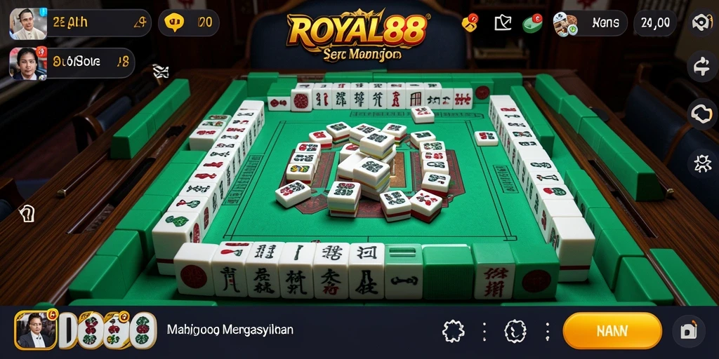 Screenshot gameplay ROYAL88 menampilkan tantangan Mahjong yang penuh strategi.