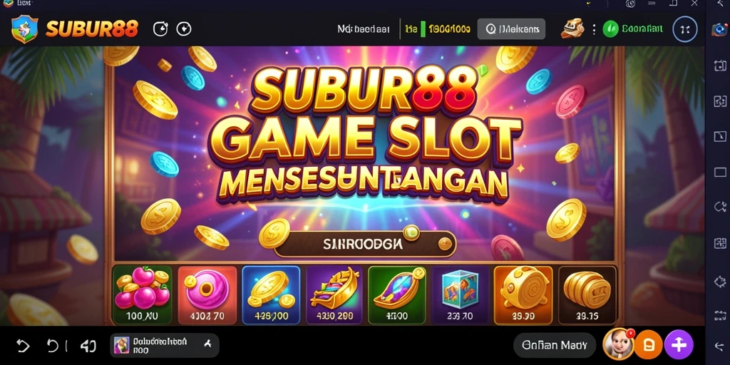 Tangkapan layar SUBUR88 yang menunjukkan pengalaman bermain Slot yang menarik.