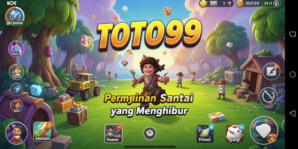 Tangkapan layar TOTO99 menampilkan gameplay yang ceria dan menyenangkan.